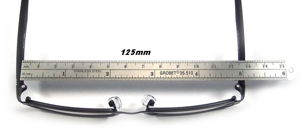 measuring the width of your existing eyeglasses