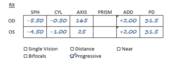 Progressive Prescription sample