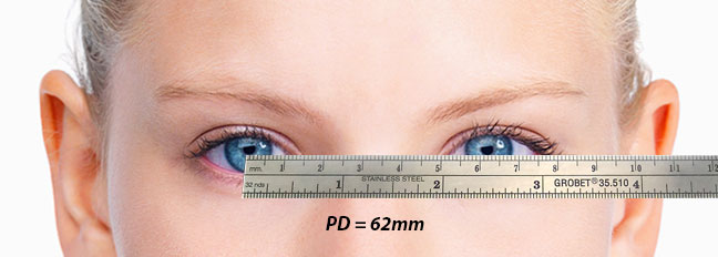 Measuring PD with a ruler