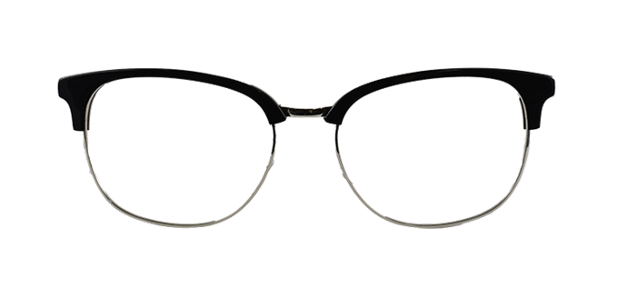 Picture of iLookGlasses OTTO - BELLAMY BLACK - METAL,OVAL,FULL-RIM,fashion,office,everyday - prescription eyeglasses online Canada