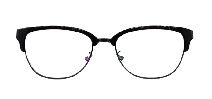 Picture of iLookGlasses OTTO - ANNALEE BLACK MARBLE - METAL,OVAL,FULL-RIM,fashion,office,everyday - prescription eyeglasses online Canada