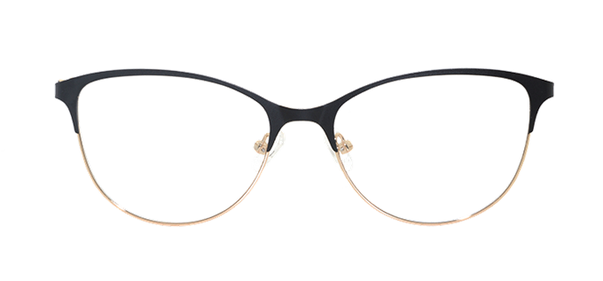Picture of iLookGlasses OTTO - SENNA BLACK - METAL,OVAL,FULL-RIM,fashion,office,everyday - prescription eyeglasses online Canada