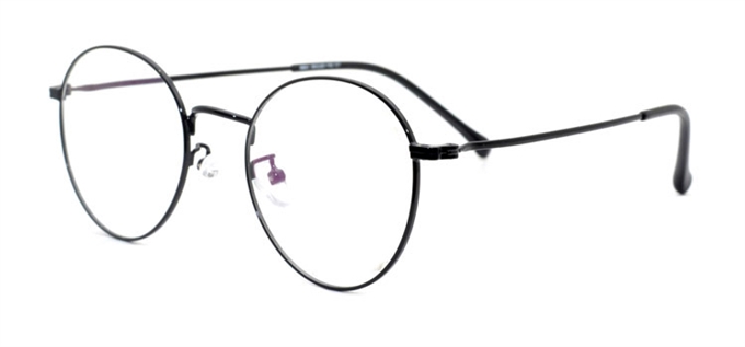 Picture of iLookGlasses MOMENTUM 6696 BLACK - METAL,OVAL,ROUND,FULL-RIM,fashion,classic,light weight,office,retro,everyday - prescription eyeglasses online Canada