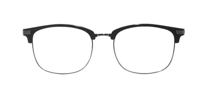 Picture of iLookGlasses MOMENTUM 6715 BLACK / GREY - RECTANGLE,METAL,OVAL,FULL-RIM,fashion,office,retro,everyday - prescription eyeglasses online Canada