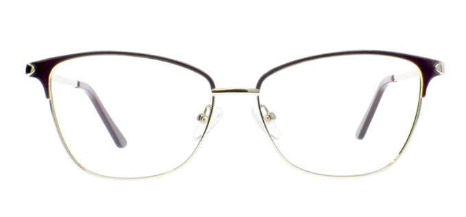 Picture of iLookGlasses OTTO MACADRIAN ESPRESSO - RECTANGLE,METAL,OVAL,FULL-RIM,fashion,office,everyday,CAT-EYE - prescription eyeglasses online Canada