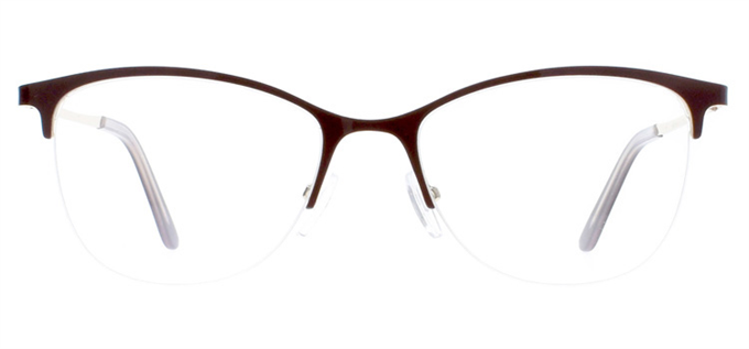 Picture of iLookGlasses OTTO MIKKEL ESPRESSO - METAL,OVAL,SEMI-RIM,fashion,office,everyday - prescription eyeglasses online Canada