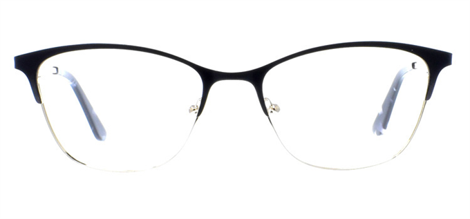 Picture of iLookGlasses OTTO  ESTRELLA BLACK - METAL,OVAL,FULL-RIM,fashion,office,everyday - prescription eyeglasses online Canada