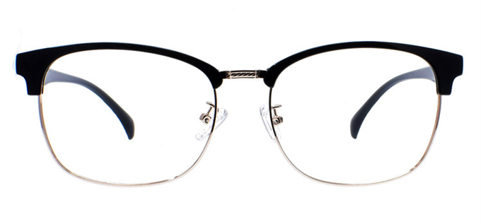 Picture of iLookGlasses OTTO JACEY BLACK / ROSE GOLD - METAL,OVAL,FULL-RIM,fashion,office,retro,everyday - prescription eyeglasses online Canada