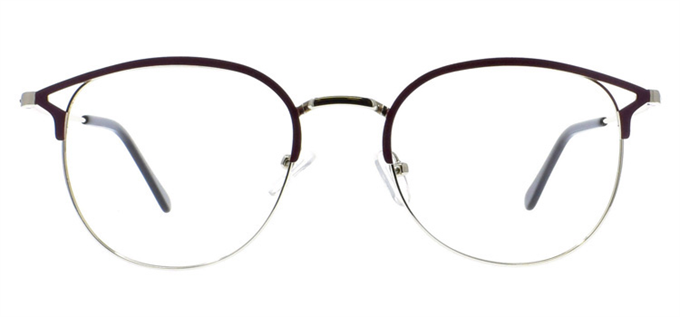 Picture of iLookGlasses OTTO SCOOP ESPRESSO - METAL,OVAL,ROUND,FULL-RIM,fashion,office,retro,everyday - prescription eyeglasses online Canada
