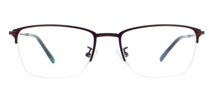 Picture of iLookGlasses OTTO STEIN ESPRESSO - RECTANGLE,METAL,OVAL,SEMI-RIM,fashion,office,everyday - prescription eyeglasses online Canada