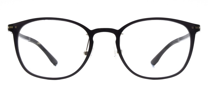Picture of iLookGlasses DNA 9312 BLACK / BLUE - PLASTIC,OVAL,FULL-RIM,fashion,light weight,office,everyday - prescription eyeglasses online Canada
