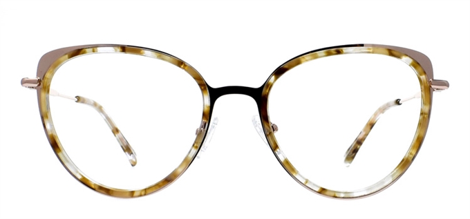 Picture of iLookGlasses DNA 9377 CHAI LATTE - PLASTIC,OVAL,ROUND,FULL-RIM,fashion,office,everyday - prescription eyeglasses online Canada