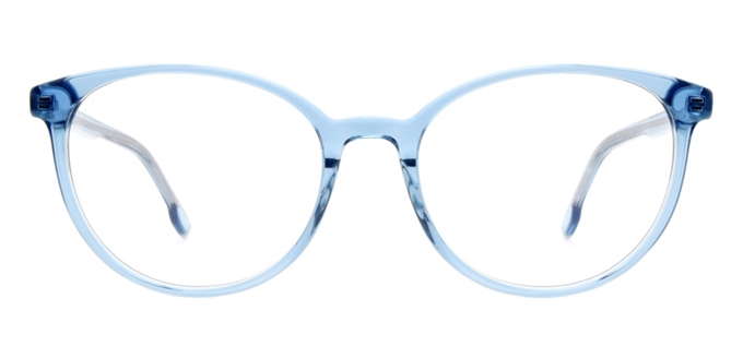 Picture of iLookGlasses DNA 9411 CRYSTAL BLUE - PLASTIC,OVAL,FULL-RIM,fashion,office,everyday - prescription eyeglasses online Canada