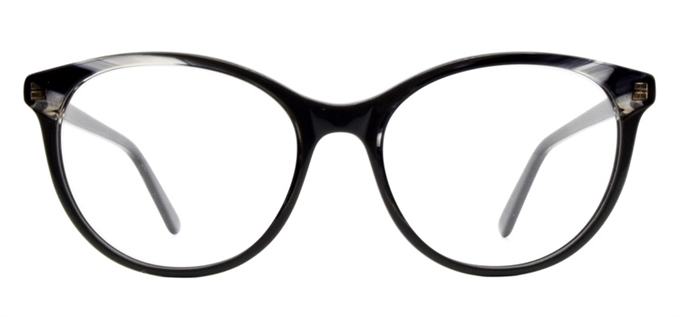 Picture of iLookGlasses DNA 9468 BLACK / GREY - PLASTIC,OVAL,FULL-RIM,fashion,office,everyday - prescription eyeglasses online Canada