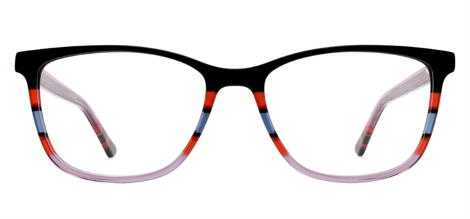 Picture of iLookGlasses DNA 9478 BLACK / PINK - PLASTIC,RECTANGLE,OVAL,FULL-RIM,fashion,office,everyday - prescription eyeglasses online Canada