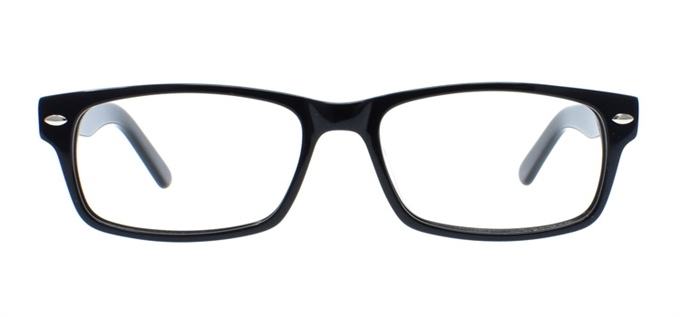Picture of iLookGlasses DNA 7129 BLACK - PLASTIC,RECTANGLE,OVAL,FULL-RIM,fashion,classic,office,everyday - prescription eyeglasses online Canada