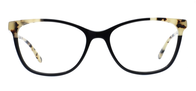 Picture of iLookGlasses OTTO - ALVA BLACK / MARBLE - PLASTIC,RECTANGLE,OVAL,FULL-RIM,fashion,office,everyday,CAT-EYE - prescription eyeglasses online Canada