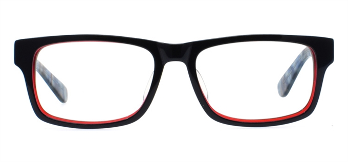 Picture of iLookGlasses DNA 7777 BURGUNDY - PLASTIC,RECTANGLE,FULL-RIM,fashion,office,everyday - prescription eyeglasses online Canada