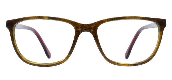 Picture of iLookGlasses DNA 8887 AMBER / RED - PLASTIC,RECTANGLE,OVAL,FULL-RIM,fashion,office,everyday - prescription eyeglasses online Canada