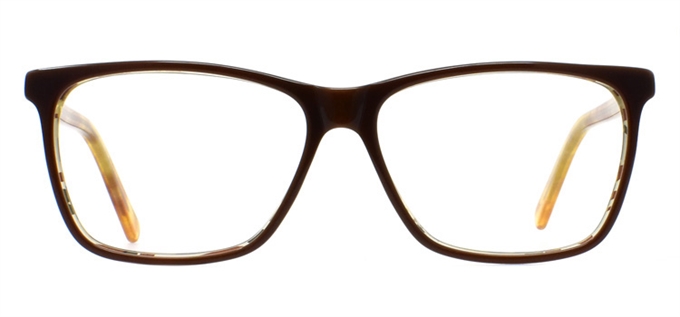 Picture of iLookGlasses DNA 8891 CARAMEL / CITRUS - PLASTIC,RECTANGLE,FULL-RIM,fashion,office,everyday - prescription eyeglasses online Canada