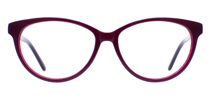 Picture of iLookGlasses DNA8916 PLUM - PLASTIC,OVAL,FULL-RIM,fashion,office,everyday - prescription eyeglasses online Canada