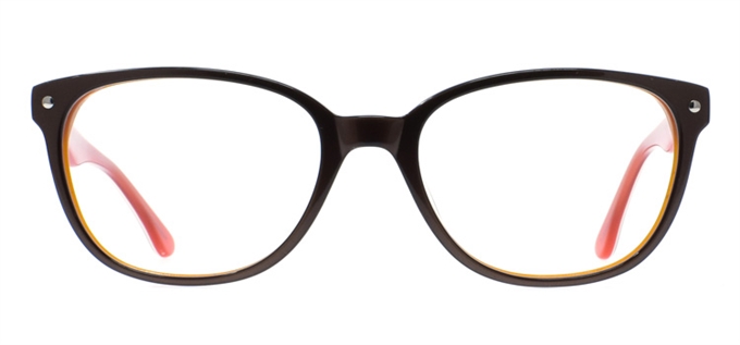 Picture of iLookGlasses DNA 8699 PUMPKIN LATTE - PLASTIC,OVAL,FULL-RIM,fashion,office,everyday - prescription eyeglasses online Canada