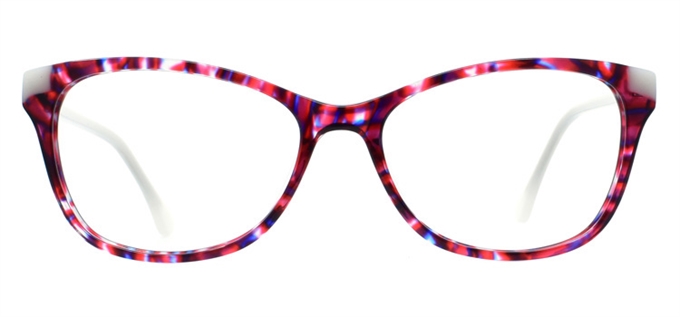 Picture of iLookGlasses DNA 8956 RED - PLASTIC,OVAL,FULL-RIM,fashion,office,everyday - prescription eyeglasses online Canada