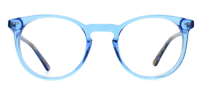 Picture of iLookGlasses DNA 9058 BLUE - PLASTIC,OVAL,ROUND,FULL-RIM,fashion,office,retro,everyday - prescription eyeglasses online Canada