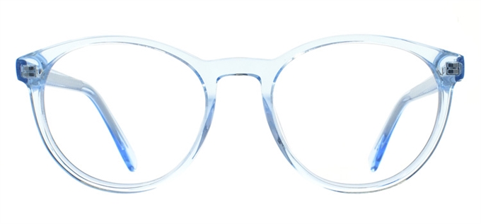 Picture of iLookGlasses DNA 9198 CRYSTAL BLUE - PLASTIC,OVAL,ROUND,FULL-RIM,fashion,office,retro,everyday - prescription eyeglasses online Canada