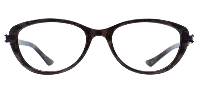 Picture of iLookGlasses DNA 9251 BROWN MARBLE - PLASTIC,OVAL,FULL-RIM,fashion,office,everyday - prescription eyeglasses online Canada