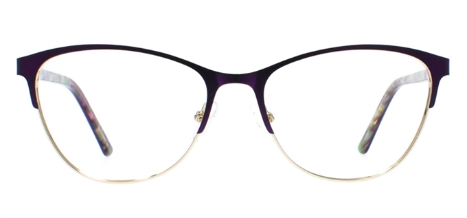 Picture of iLookGlasses OTTO - LYNN PURPLE - METAL,OVAL,FULL-RIM,fashion,office,everyday - prescription eyeglasses online Canada