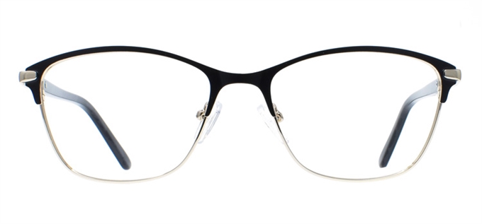 Picture of iLookGlasses OTTO - TRINA BLACK - METAL,OVAL,FULL-RIM,fashion,office,everyday - prescription eyeglasses online Canada