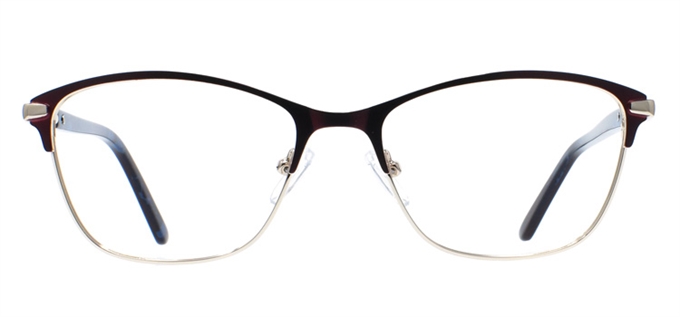 Picture of iLookGlasses OTTO - TRINA BORDEAUX - METAL,OVAL,FULL-RIM,fashion,office,everyday - prescription eyeglasses online Canada