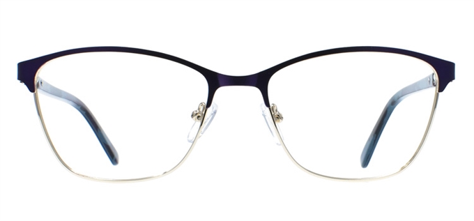Picture of iLookGlasses OTTO - LYDIA PURPLE / GOLD - RECTANGLE,METAL,OVAL,FULL-RIM,fashion,office,everyday - prescription eyeglasses online Canada