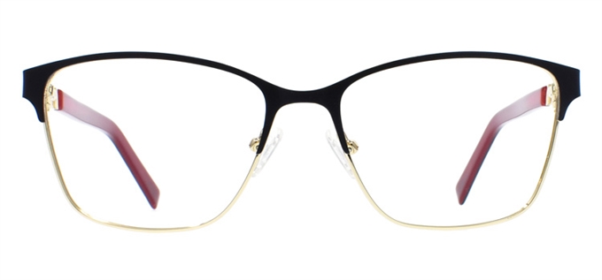 Picture of iLookGlasses OTTO - MARILLA BLACK / GOLD - RECTANGLE,METAL,OVAL,FULL-RIM,fashion,office,everyday - prescription eyeglasses online Canada