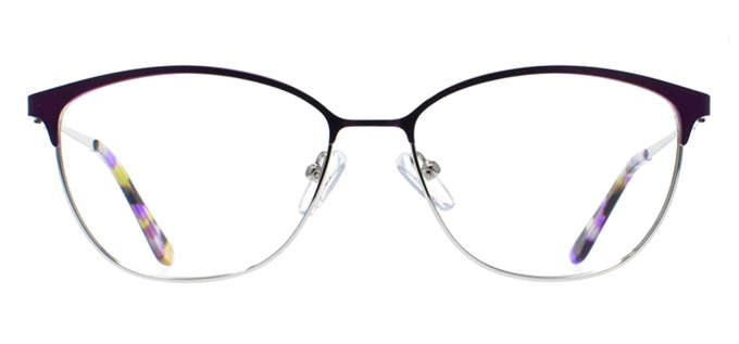 Picture of iLookGlasses OTTO - NARCISSA PURPLE - METAL,OVAL,FULL-RIM,fashion,light weight,office,everyday - prescription eyeglasses online Canada