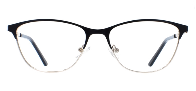 Picture of iLookGlasses OTTO - RUE BLACK - METAL,OVAL,FULL-RIM,fashion,office,everyday - prescription eyeglasses online Canada