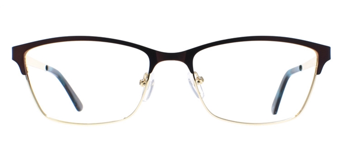 Picture of iLookGlasses OTTO - ADORA BROWN - RECTANGLE,METAL,OVAL,FULL-RIM,fashion,office,everyday - prescription eyeglasses online Canada