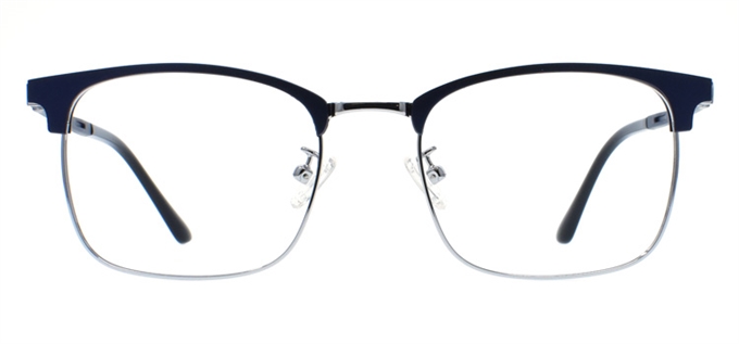 Picture of iLookGlasses MOMENTUM 5714 NAVY - RECTANGLE,METAL,OVAL,FULL-RIM,fashion,office,retro,everyday - prescription eyeglasses online Canada