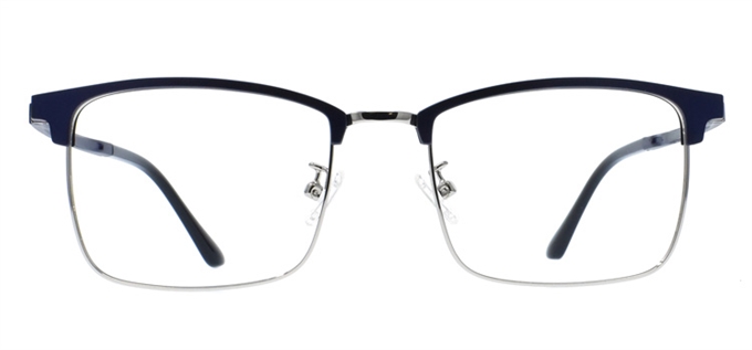 Picture of iLookGlasses MOMENTUM 5724 NAVY - RECTANGLE,METAL,FULL-RIM,fashion,office,everyday - prescription eyeglasses online Canada