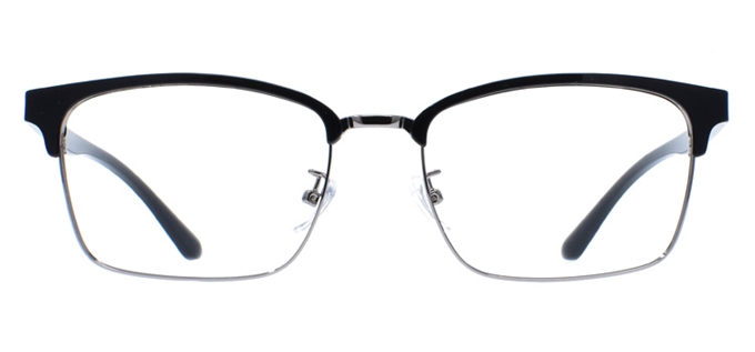 Picture of iLookGlasses MOMENTUM 6718 BLACK / GREY - RECTANGLE,METAL,FULL-RIM,fashion,office,everyday - prescription eyeglasses online Canada