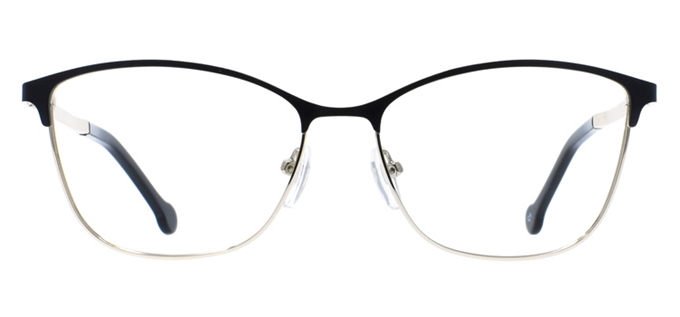 Picture of iLookGlasses OTTO - KAIRI BLACK - METAL,OVAL,FULL-RIM,fashion,office,everyday - prescription eyeglasses online Canada