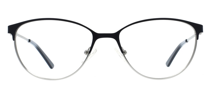 Picture of iLookGlasses OTTO - MARRICA BLACK - METAL,OVAL,FULL-RIM,fashion,light weight,office,everyday - prescription eyeglasses online Canada