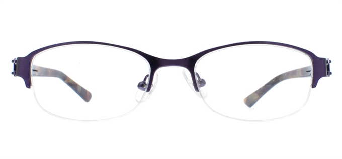Picture of iLookGlasses OTTO  - ALEXA LILAC - METAL,OVAL,SEMI-RIM,fashion,office,everyday - prescription eyeglasses online Canada