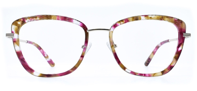Picture of iLookGlasses DNA 9518 PLUM / TOFFEE - PLASTIC,RECTANGLE,OVAL,FULL-RIM,fashion,office,everyday - prescription eyeglasses online Canada