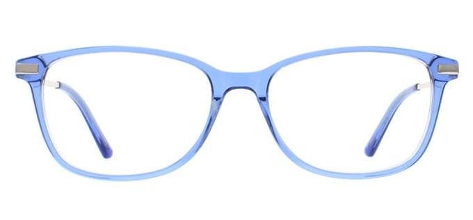 Picture of iLookGlasses DNA 9542 BLUE - PLASTIC,RECTANGLE,OVAL,FULL-RIM,fashion,office,everyday - prescription eyeglasses online Canada