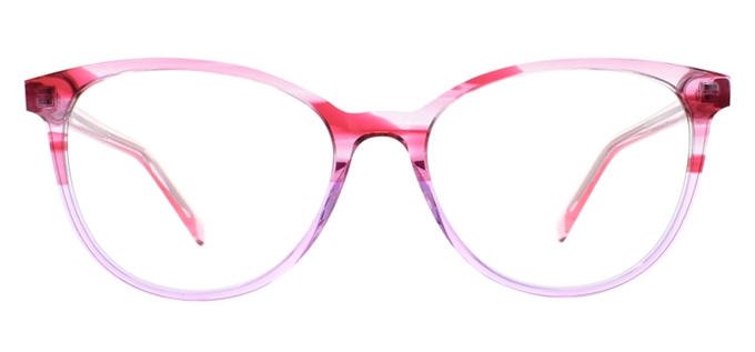 Picture of iLookGlasses DNA 9556 ROSE - PLASTIC,OVAL,FULL-RIM,fashion,office,everyday - prescription eyeglasses online Canada