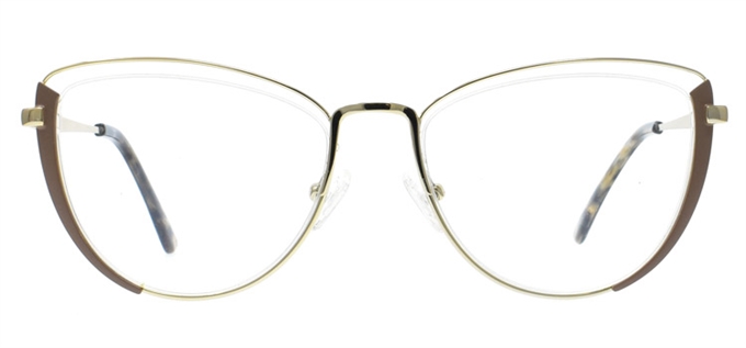 Picture of iLookGlasses OTTO HALO CAFFE MOCHA - METAL,OVAL,FULL-RIM,fashion,office,everyday,CAT-EYE - prescription eyeglasses online Canada
