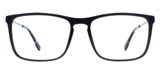 Picture of iLookGlasses DNA 9651 BLACK / MARBLE - PLASTIC,RECTANGLE,FULL-RIM,fashion,office,everyday - prescription eyeglasses online Canada