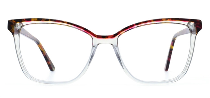 Picture of iLookGlasses DNA 9656 CLEAR / TORTOISE SHELL - PLASTIC,RECTANGLE,FULL-RIM,fashion,office,everyday - prescription eyeglasses online Canada